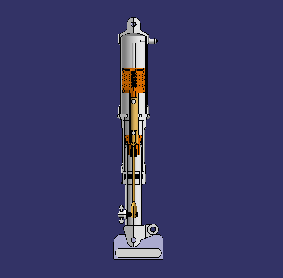 shock absorber front view